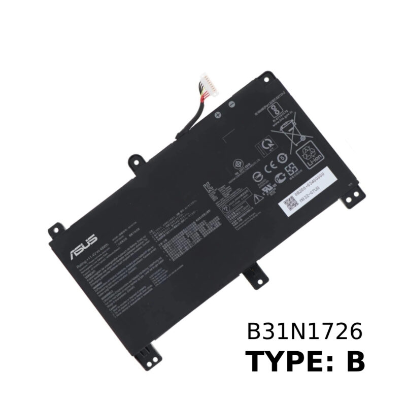 ASUS B31N1726 OEM Original Laptop Battery for ASUS FX80, FX86, and TUF FX504 Laptops - Type: B