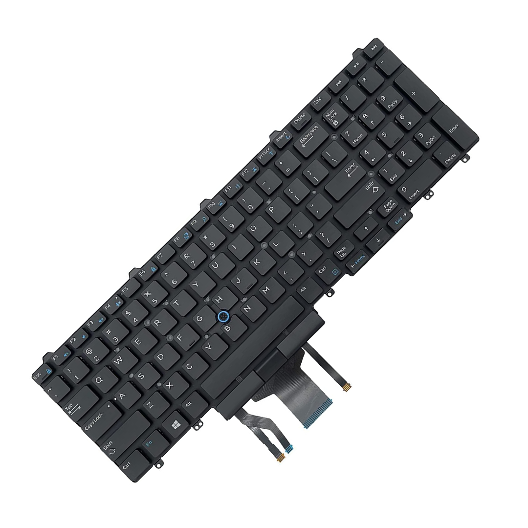 Replacement Keyboard for Dell Latitude E5550, Precision 15 3510, 7510 - with Backlit and Track