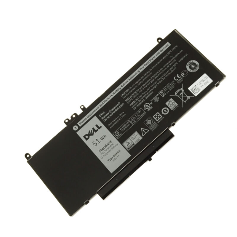 G5M10 Dell OEM Original Laptop Battery for Latitude E5250, E5450, E5550, E5570 | 4-Cell, 51Wh | Free Shipping