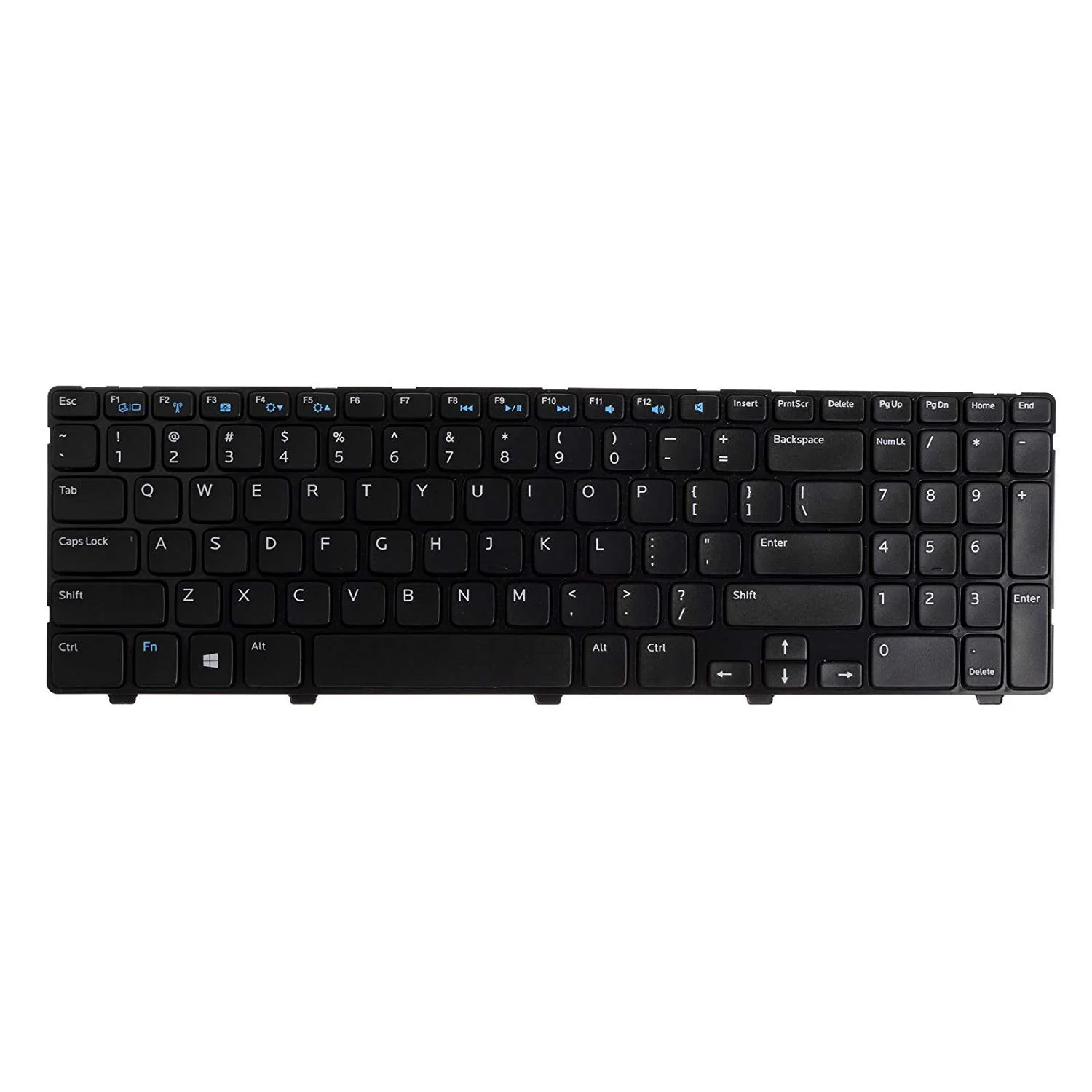 Replacement Laptop Keyboard for Dell Inspiron 15 3521 3537 15R 5521 5537 Latitude 3540 Vostro 2521 Series Black US Layout