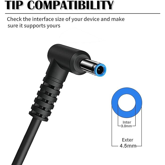 HP 19.5V 10.3A 200W OVAL-SHAPE Adapter (Blue Pin 4.5mm x 3.0mm) - Brown Box Packed