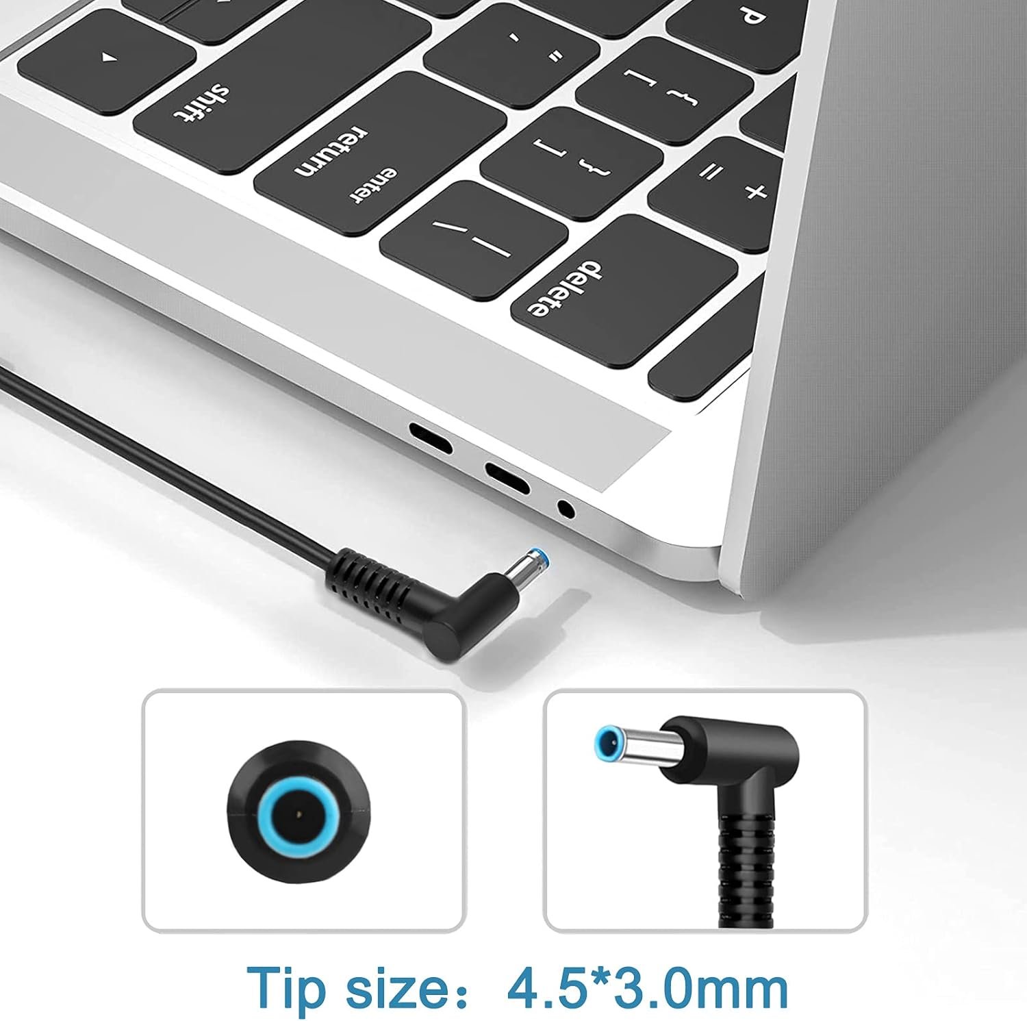 HP 19.5V 10.3A 200W OVAL-SHAPE Adapter (Blue Pin 4.5mm x 3.0mm) - Brown Box Packed