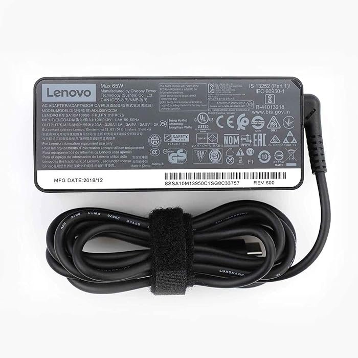 Lenovo 65W 20V 3.25A Standard USB Type-C OEM Original Adapter - Brown Box Packed