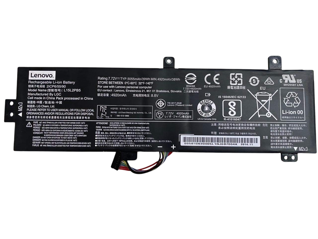 71FEQXQOFTL._SL1280-Photoroom.png OEM Original L15M2PB5 Battery for Lenovo IdeaPad 310 & 510-15ISK – 39WH | High-Performance Replacement Battery | L15L2PB5, L15L2PB4