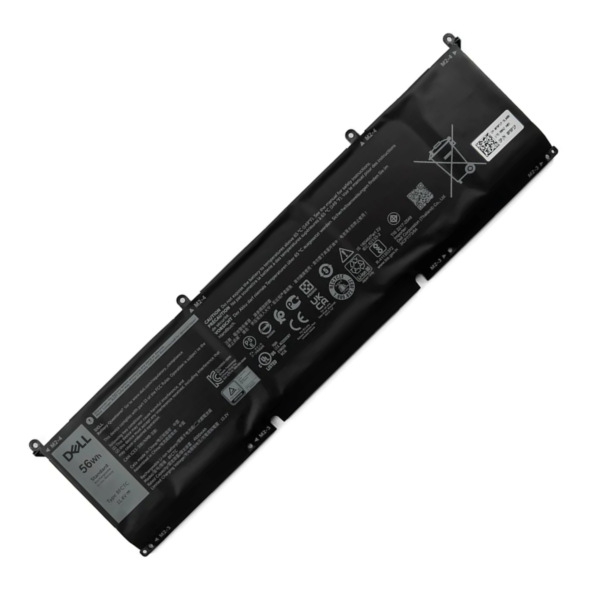 OEM Original 8FCTC Battery for DELL XPS 15 9500-R1845TS, G15 5520, 5521 Laptops - 11.4V/13.2V 56Wh - 100% Backup Solution