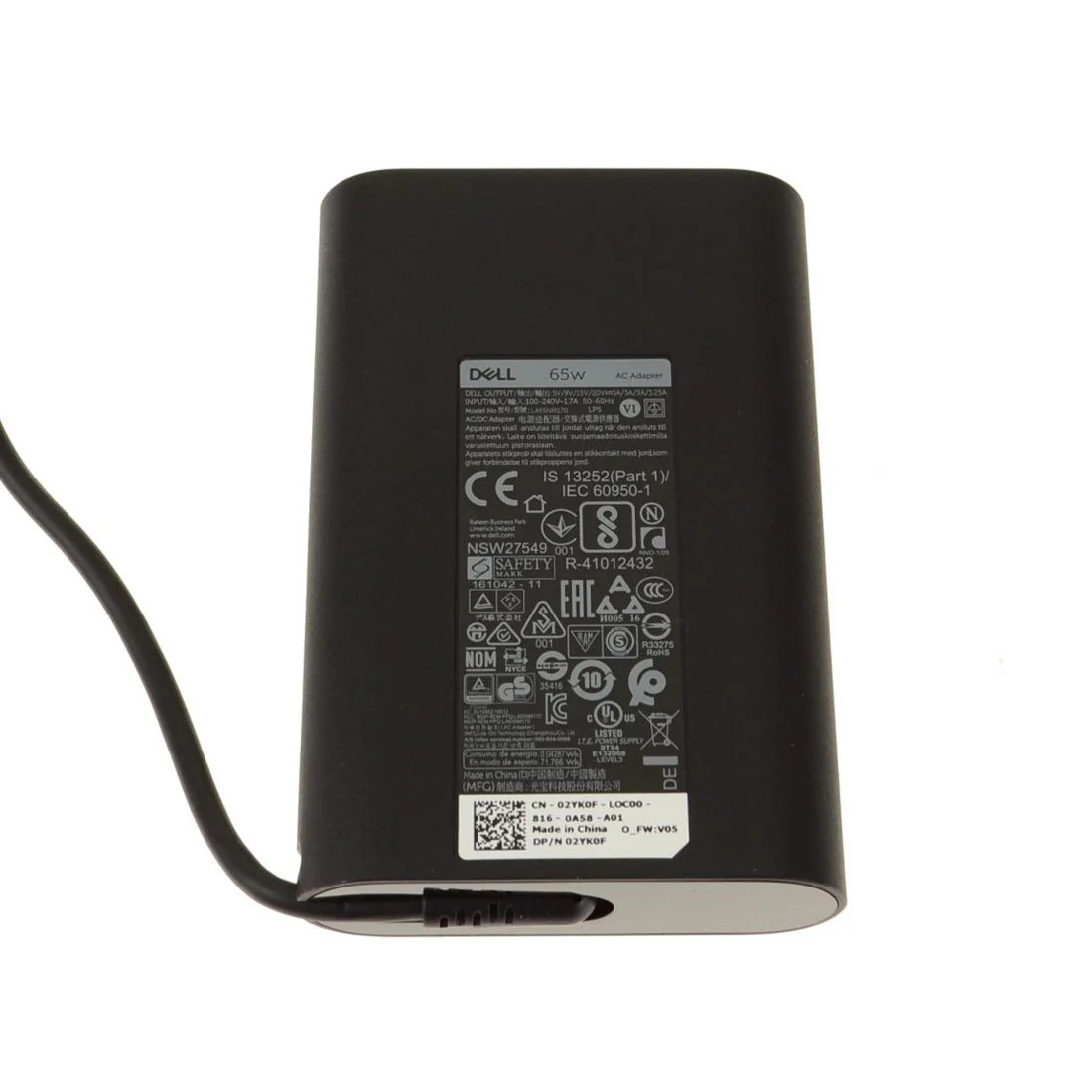 Dell_Original_65W_Type_C_Laptop_Adapter_2YK0F_From_The_Peripheral_Store_01_56d4ff8f-aa59-493f-b85b-ae402007e6ff.webp Dell 65W USB Type-C Original OEM Adapter - 5V/2A, 20V/3.25A Power Supply - Brown Box Packed