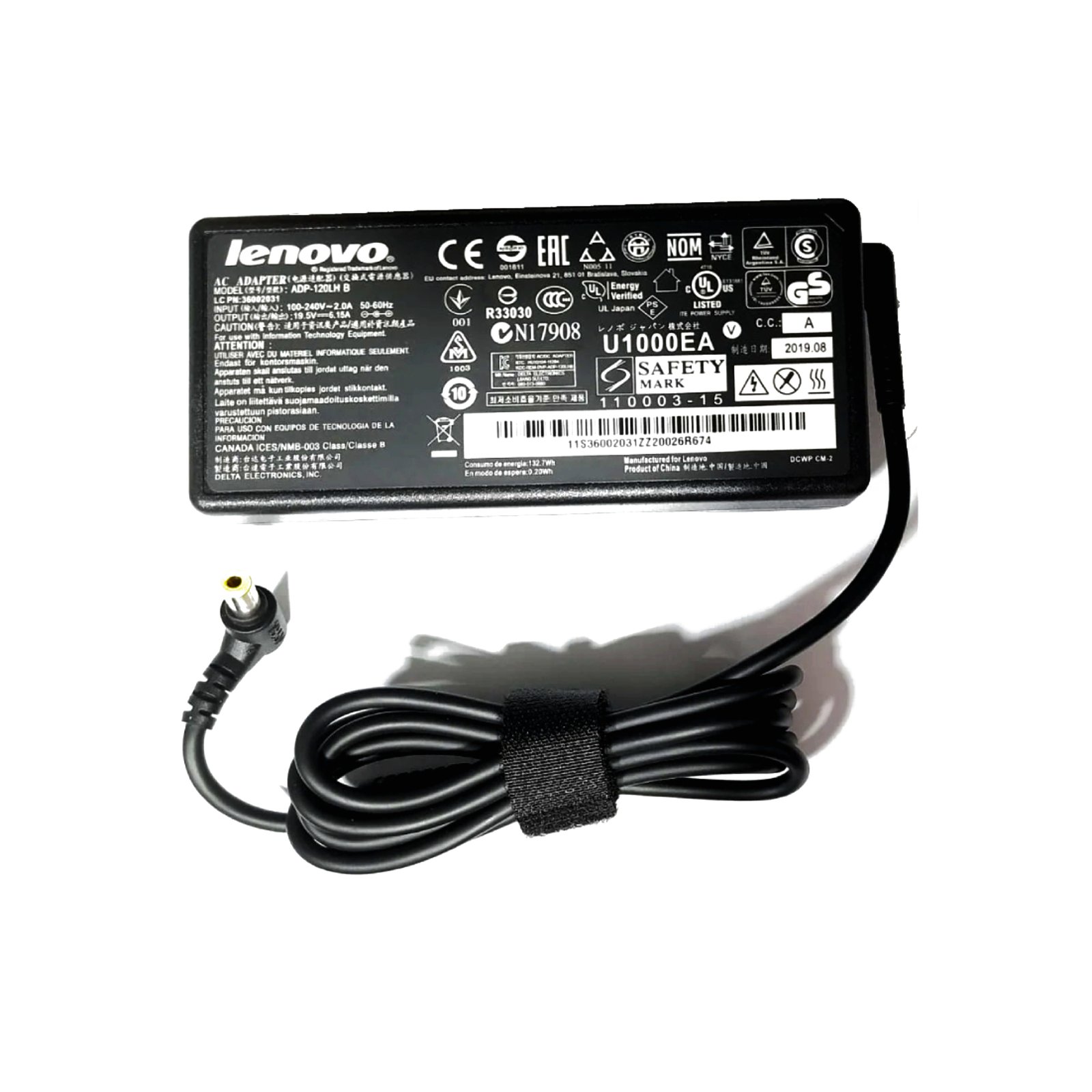 OEM Original 120W Adapter for Lenovo IdeaPad 20993FU, C320 All In One PC - Pin: 6.3mm x 3.0mm - 19.5V 6.15A – 100% Reliable Power Supply