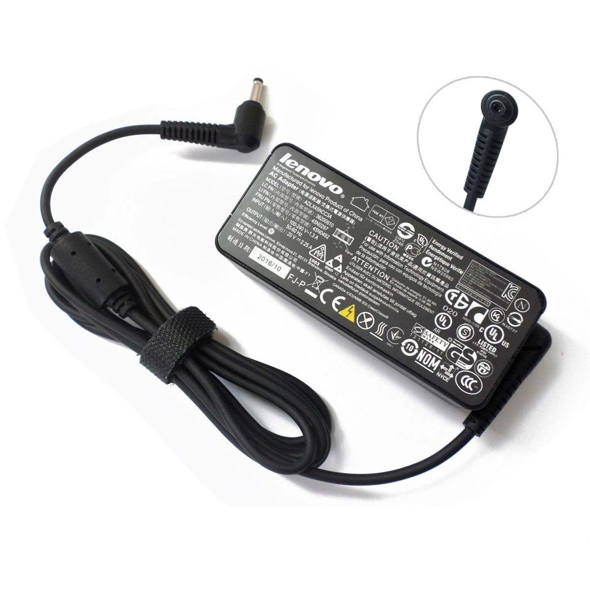 Lenovo-20V-2.25A-4.0-1.7.jpg Lenovo 20V 2.25A, 45W (Pin: 4.0 x 1.7 mm) OEM Original Adapter – OEM Brown Box Packed