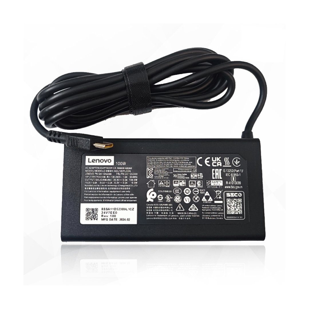 Lenovo 20V 5.0A 100W OEM Original USB Type-C Adapter – Brown Box Packed