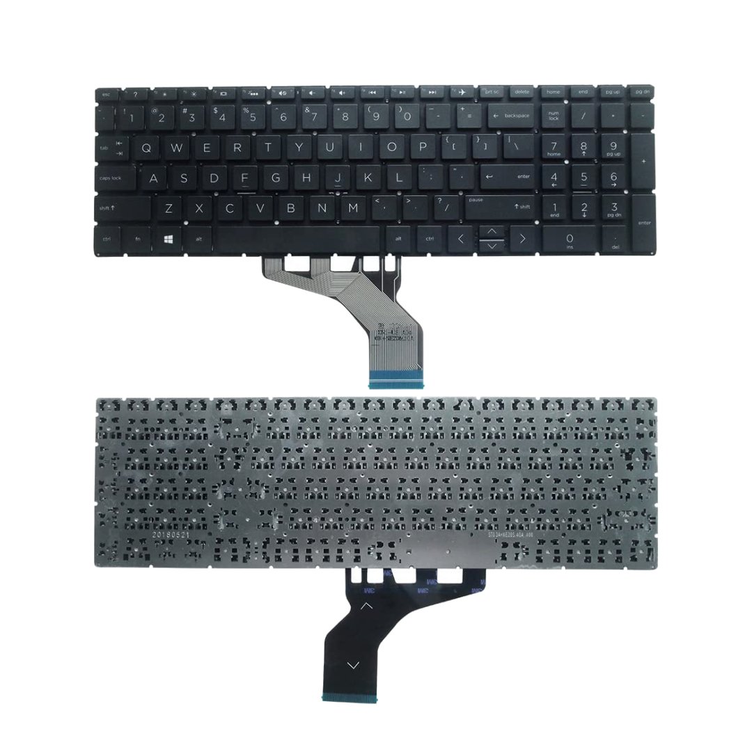 Replacement Keyboard for HP 250, 255, 256 G7 Laptops – Black Color - No Backlight