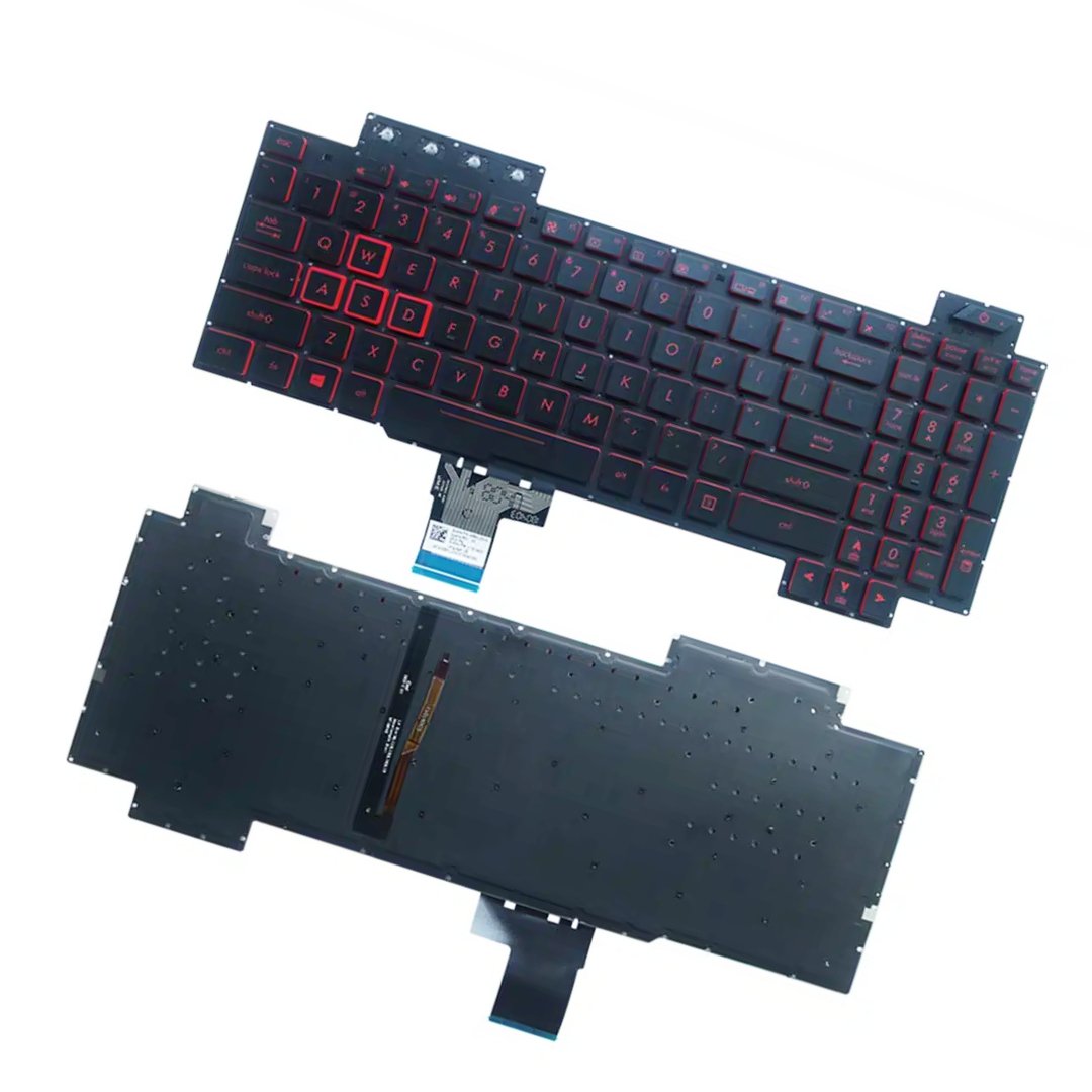 Laptop Replacement Keyboard for Asus TUF Gaming FX505 Series – RED Backlit | US Layout