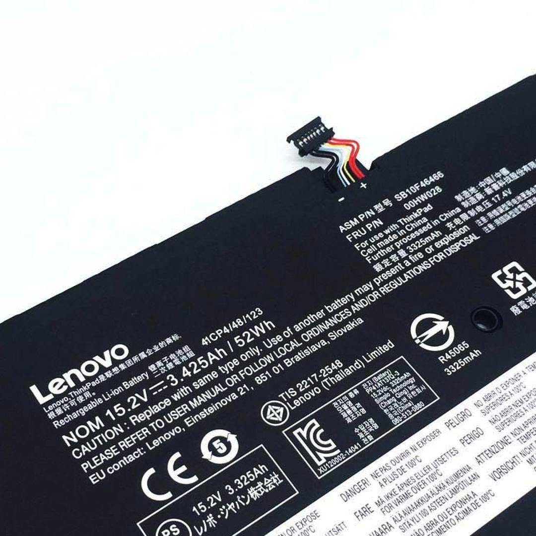 Lenovo 00HW028 Original OEM Battery for ThinkPad X1 Carbon 2016 Laptops