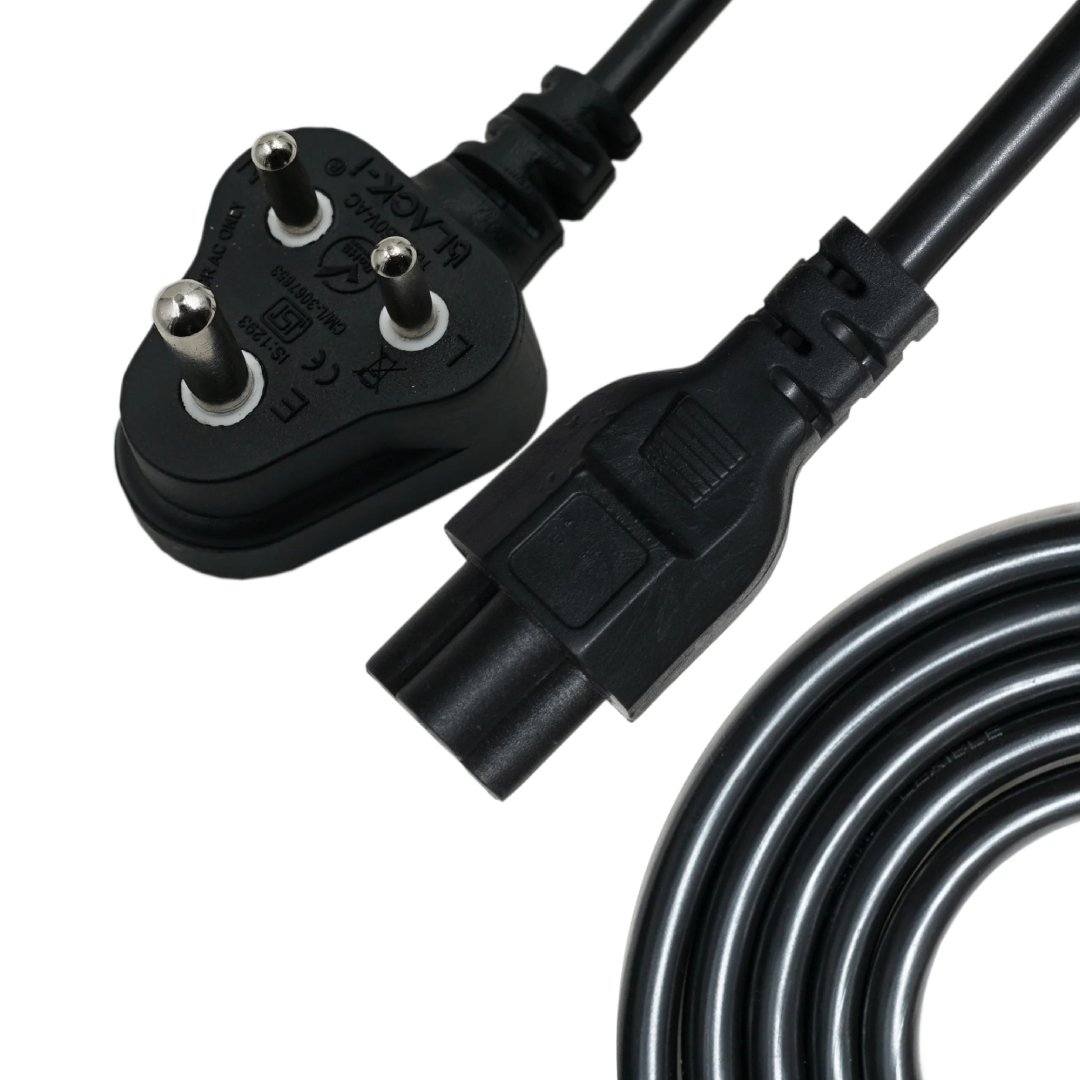 3 Pin AC Power Cord Replacement Cable for Laptop Charger – 5 Feet (1.5 Meter) | Compatible with Dell, IBM, HP, Asus, Sony, Samsung, Toshiba, Acer