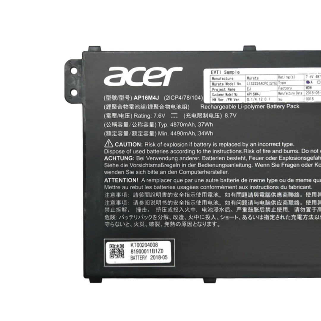 Acer OEM Original AP16M5J Battery for Acer Aspire 3 A315-32 Laptop - 7.7V 37Wh | 100% Relaible Power Solution