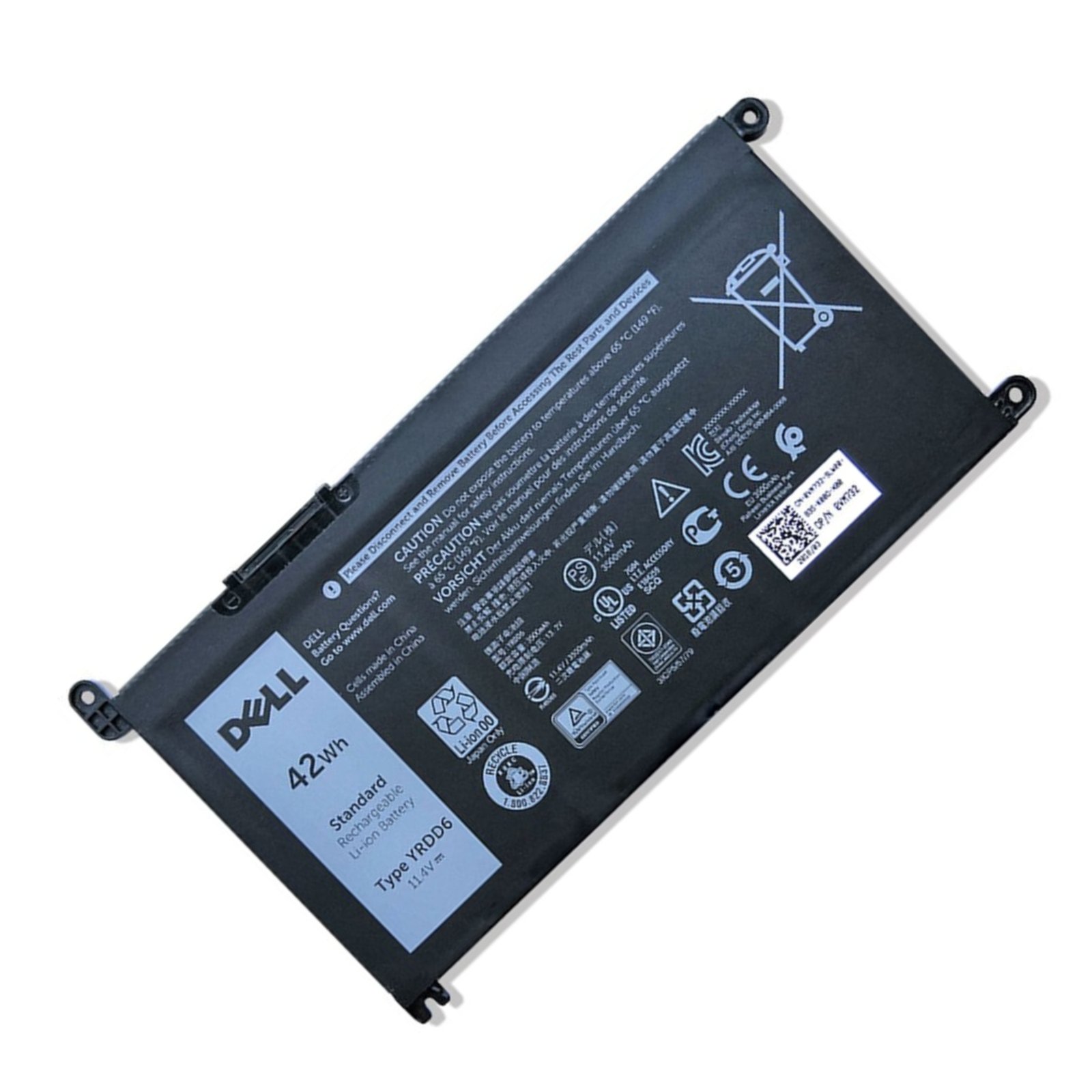 New-Project-2025-03-10T224805.195.jpg OEM Original YRDD6 Battery For Dell Inspiron 5485 5491 5493, Vostro 5481 5490 Series - 42WH, 14.4V, 3-cell - 100% Relaible Battery
