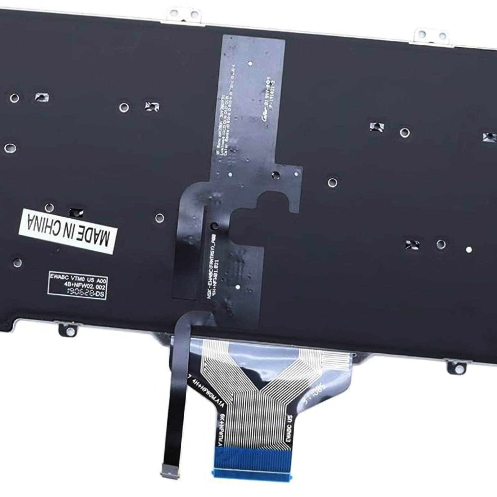 Backlit Keyboard for Dell Latitude 7400, 7400 14, 5400, 5401, 5402, 7410, L3400 Series - No Joystick