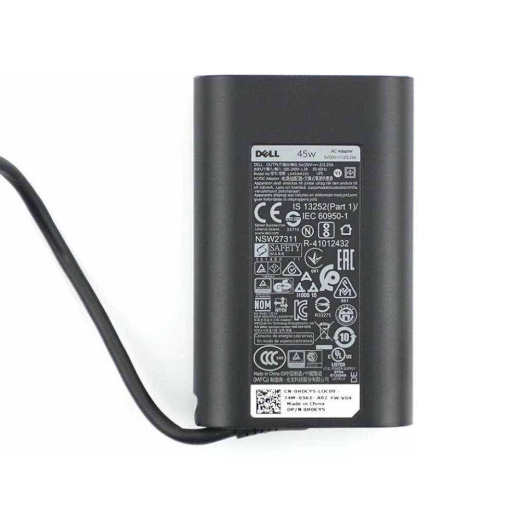 New-Project-5-1.jpg Dell 45W Output 5V/20V – 2A/2.5A USB Type-C Original OEM Adapter - Brown Box Packed