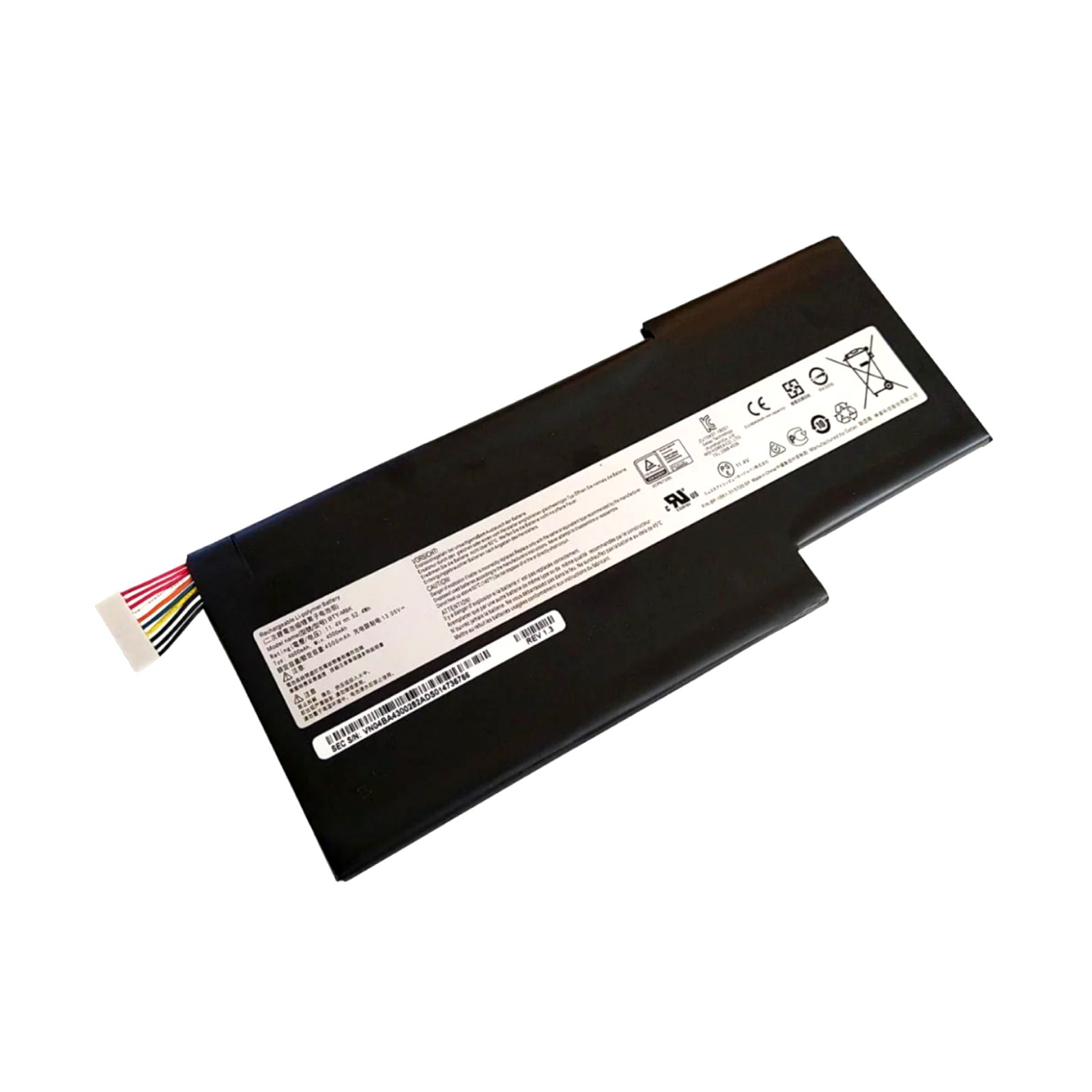 MSI BTY-M6K 3-Cell OEM Original Battery for MSI Laptops – 11.4V, 4500-4600mAh, 52.4Wh - OEM Brown Box Packed
