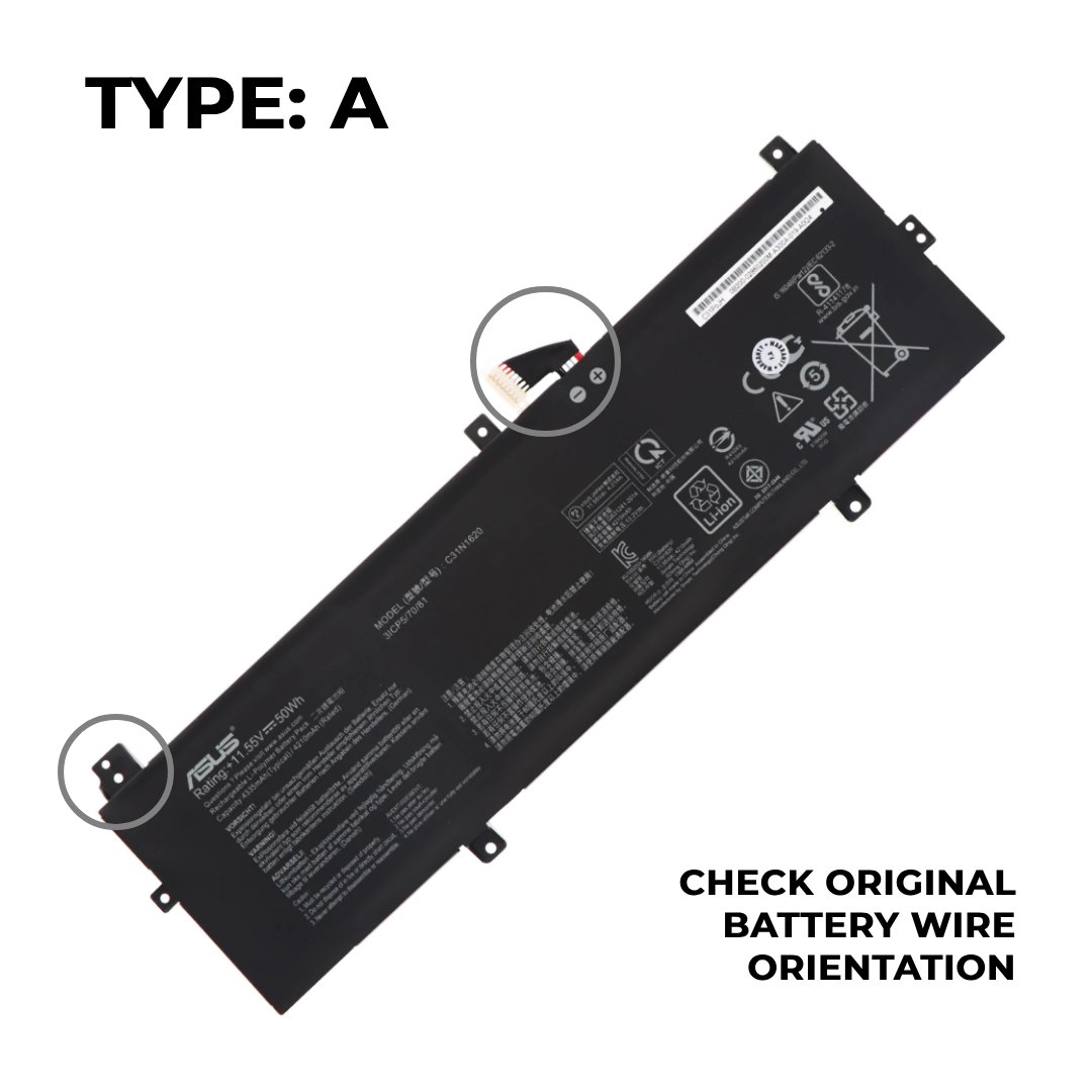 ASUS C31N1620 50Wh OEM Original Laptop Battery for Asus ZenBook UX430, UX430UN - OEM Brown Box Packed