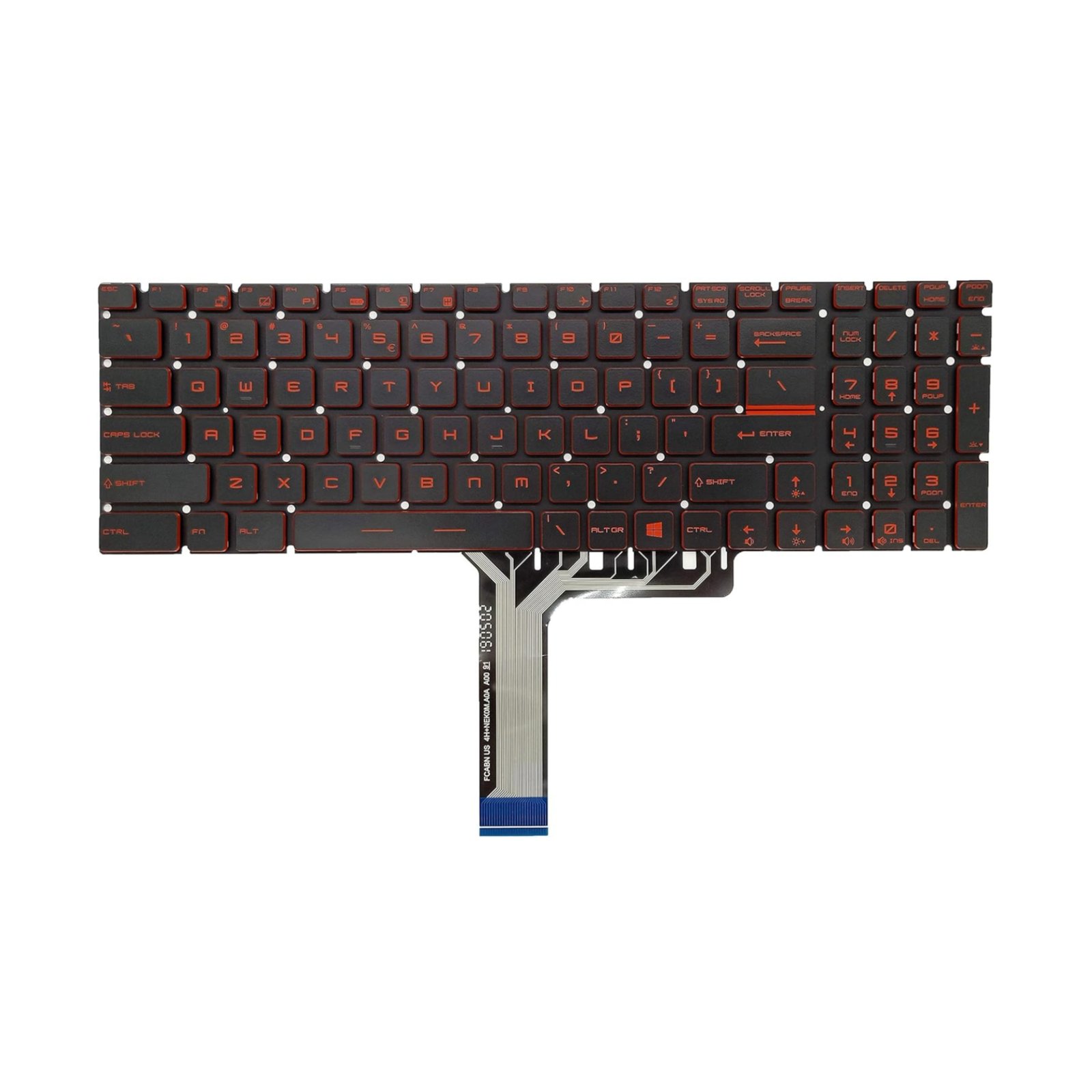 Premium Quality Red Backlit Keyboard for MSI GS60 GT72 and more