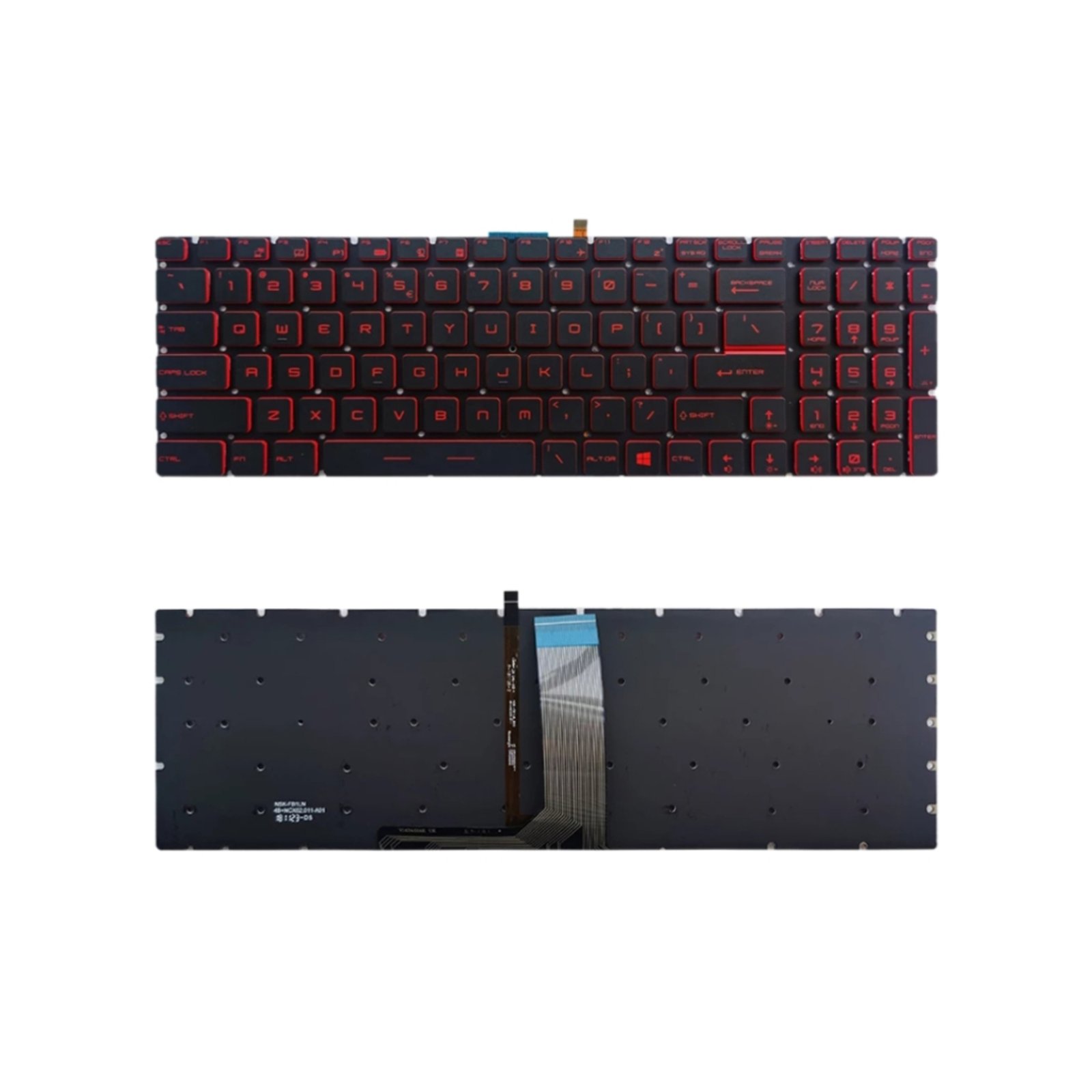 Premium Quality Red Backlit Keyboard for MSI GS60 GT72 and more