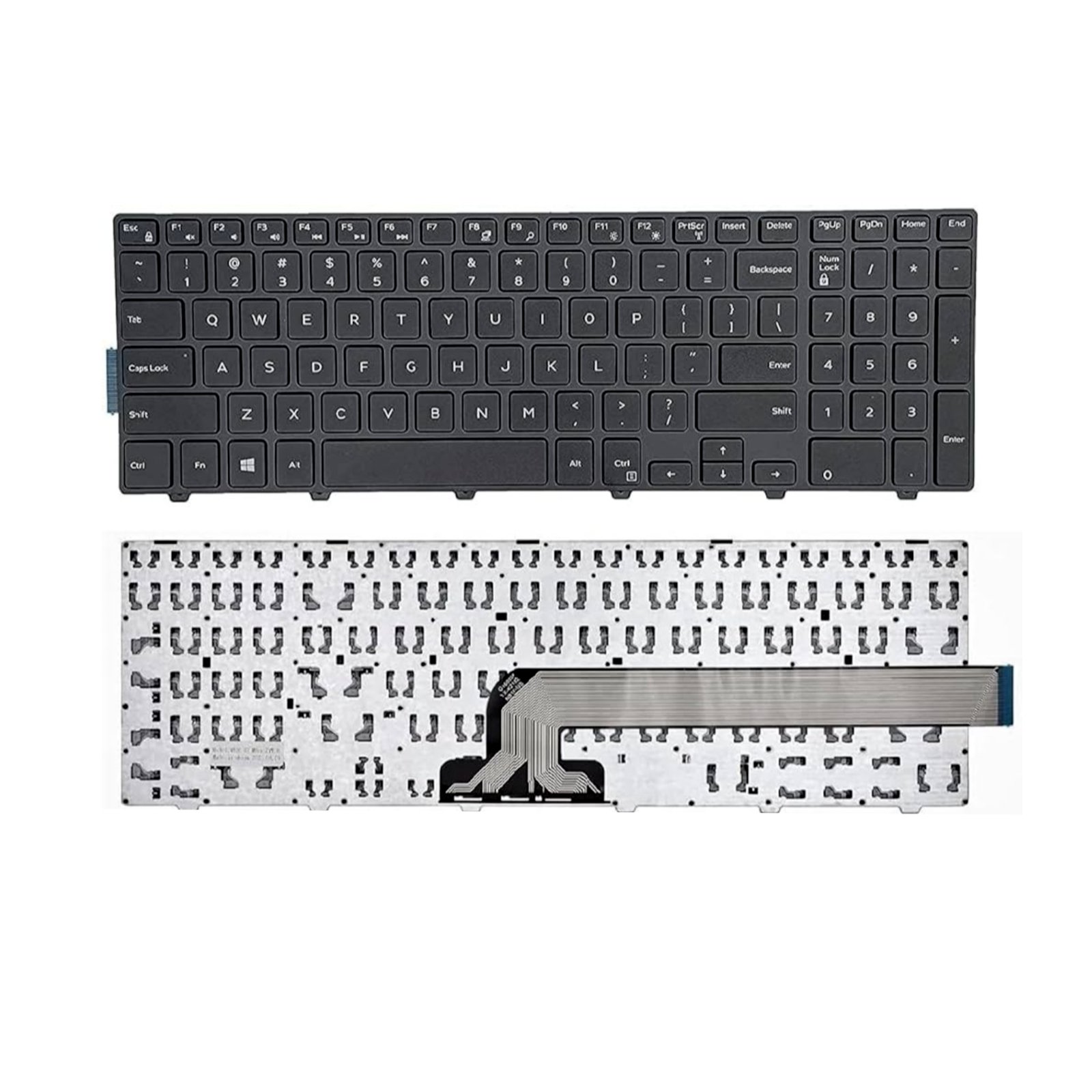 Keyboard for Dell Inspiron 15 3000, 5000, and 7000 Series – Premium Replacement – Non Backlit