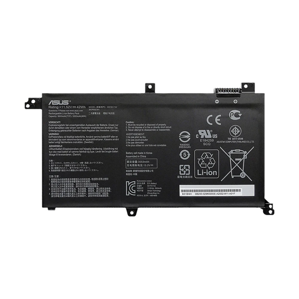 ASUS B31N1732 OEM Original Battery for Asus Vivobook X571GT, A571GT, X430FN Laptops l Free Shipping