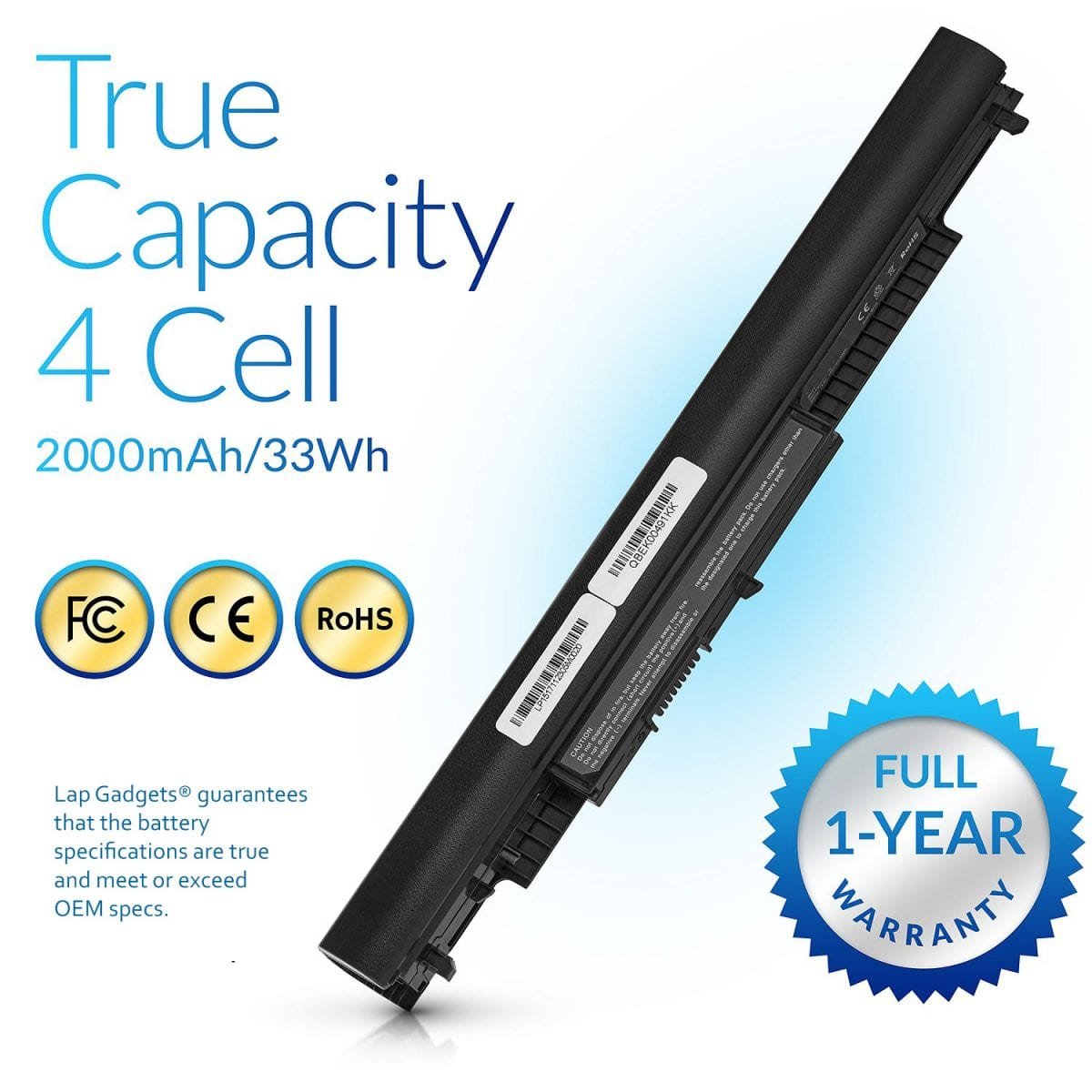 HP HS04 Imported Original Notebook Battery for HP 240 G4 – 2200/2000mAh, 4 Cell, 14.8V