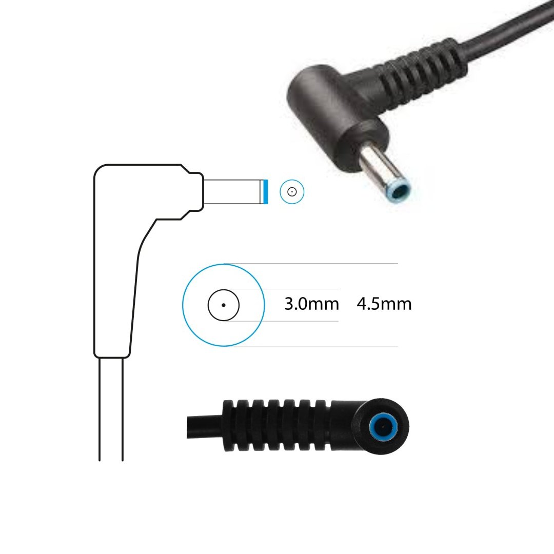 HP 19.5V 10.3A 200W BLUE-PIN (4.5x3mm) Original OEM Adapter (Brown Box Packed)
