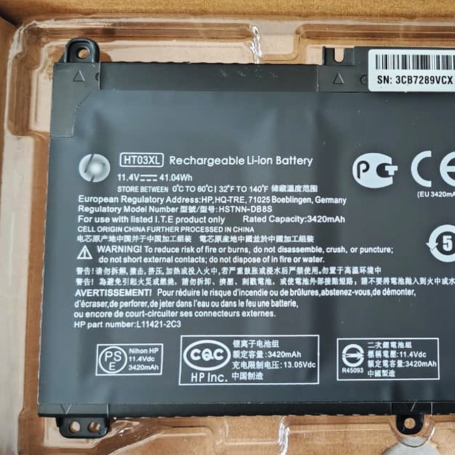 HT03XL Battery for HP Pavilion 15-cs, Pavilion 14-CE, 15-DR, 15-DU and Many more HP Laptops, OEM OG battery - 100% Backup Solution